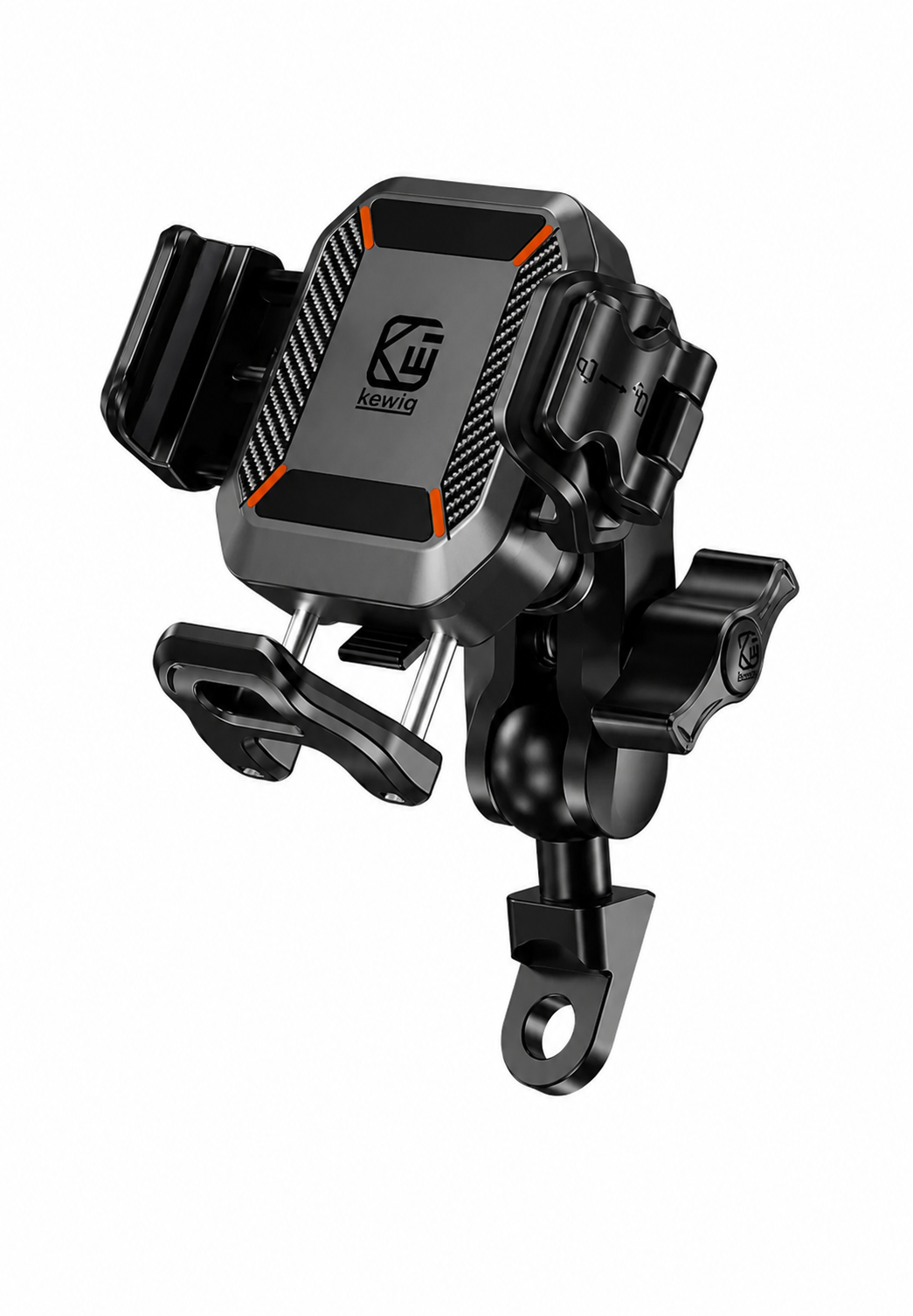 Support Téléphone Moto Antichoc - Fixation Barre De Miroir 10mm