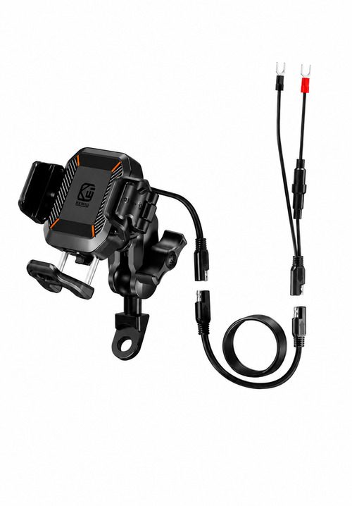 Support Téléphone Moto Antichoc - Fixation Barre De Miroir 10mm